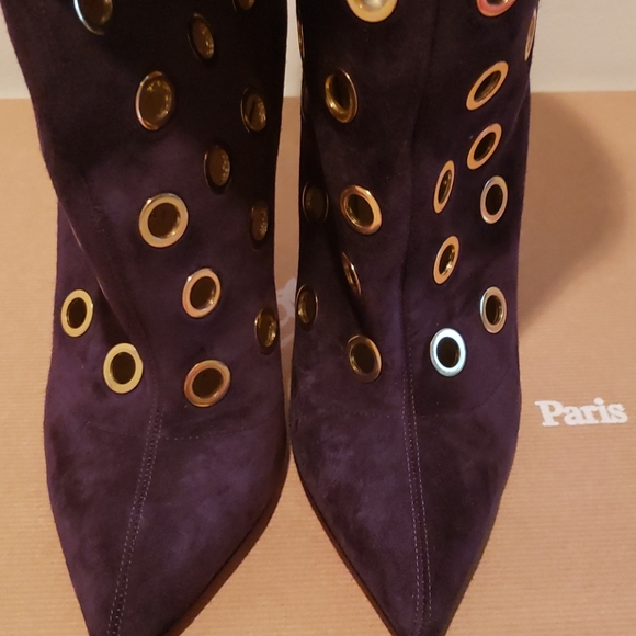 Brand New Christian Louboutin Grommet boots - Picture 2 of 6